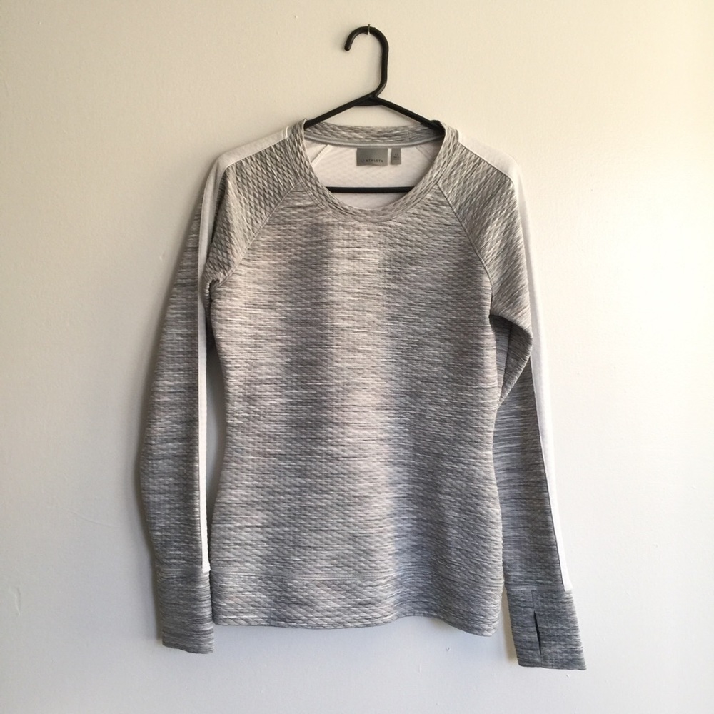 Athleta Snowscape Long Sleeve Quilted Pullover XS